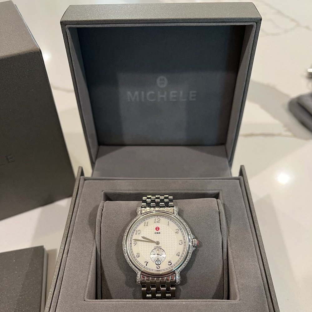 Michele CSX Watch - 94 diamonds w/ 17 extra bands!!